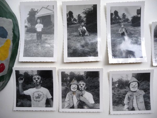 halloween mask and photos