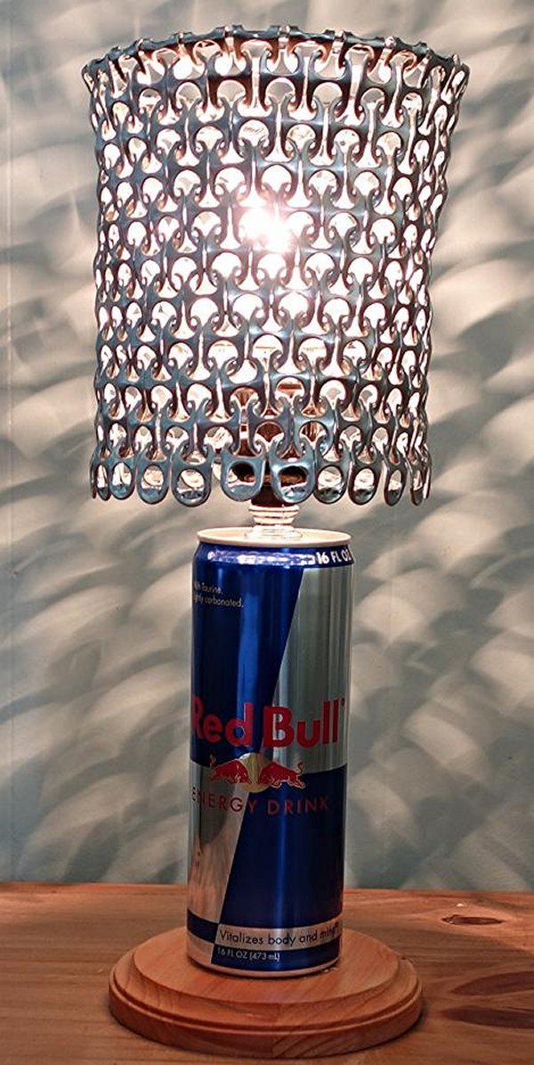 red bull energy drink lamp