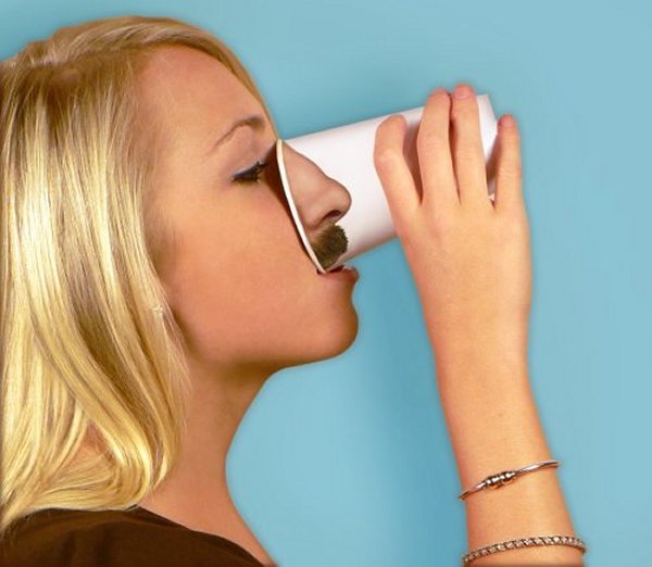 nose drinking cup