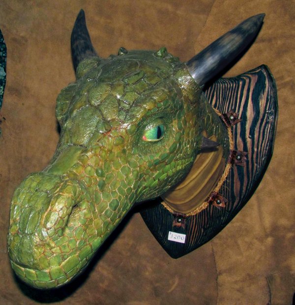 taxidermy dragon head