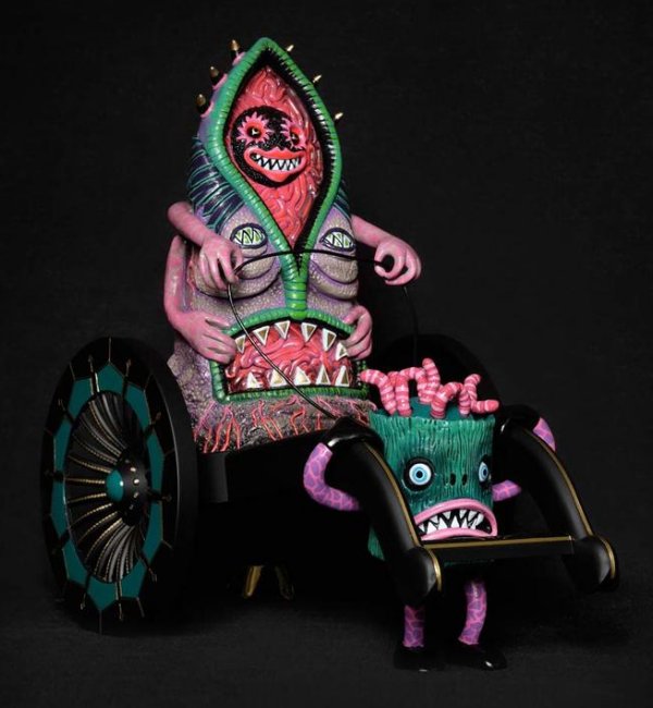 Creepy And Colorful Toy Sculptures