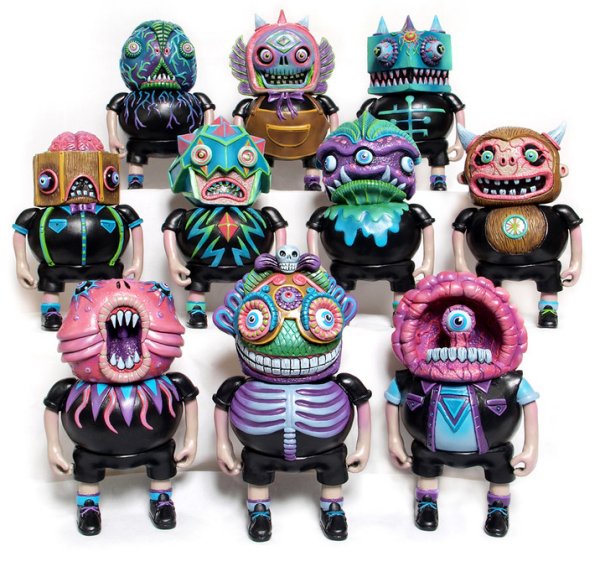 Creepy And Colorful Toy Sculptures