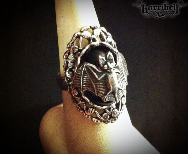 Gothic Bat Ring