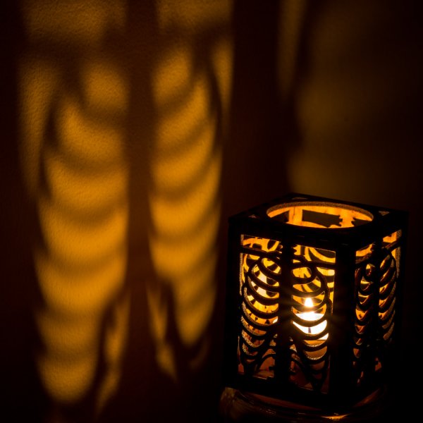 Laser Cut Wood Halloween Lanterns