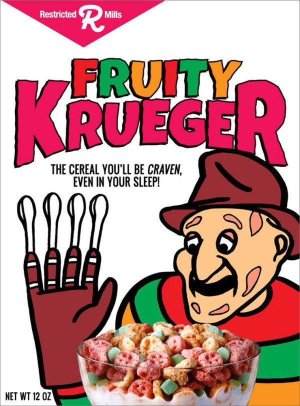Classic Monster Cereals With Modern Horror Movie Characters
