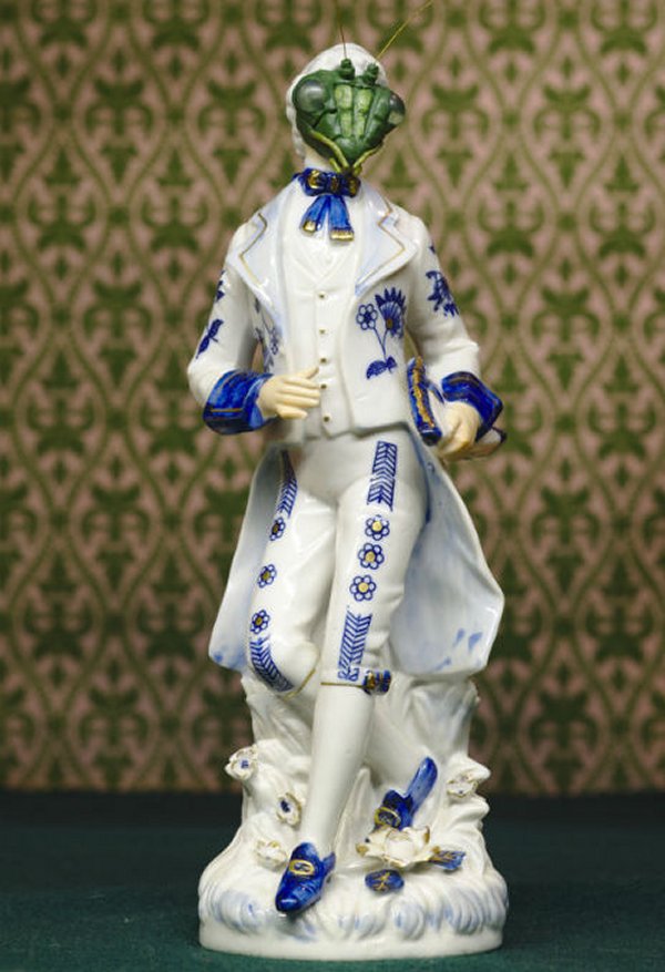 Porcelain Figurines With Insect Heads