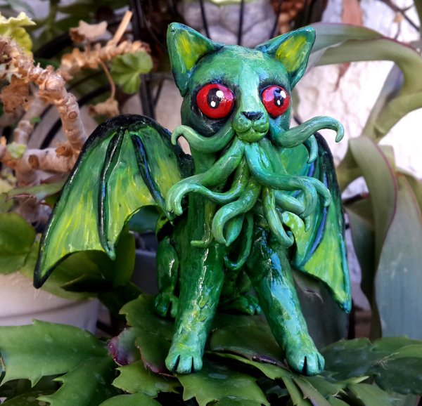 cthulhu owl and cat