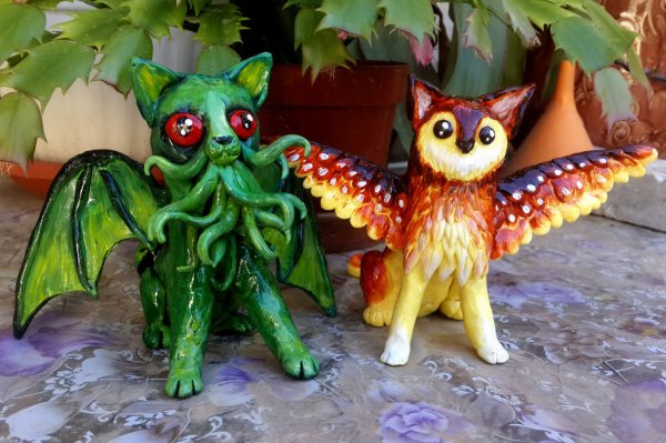 cthulhu owl and cat