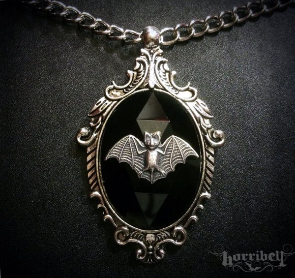 Gothic Bat Necklace