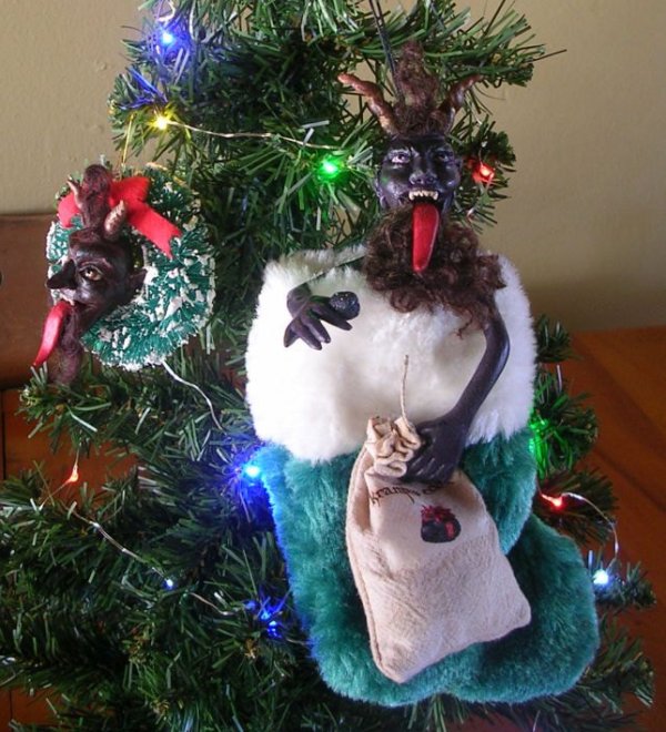Krampus In A Stocking Christmas Decoration