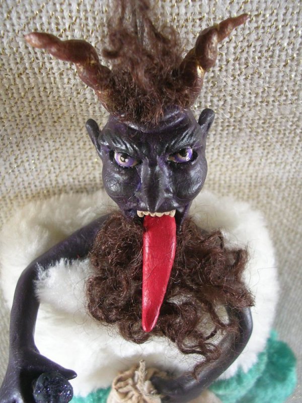 Krampus In A Stocking Christmas Decoration
