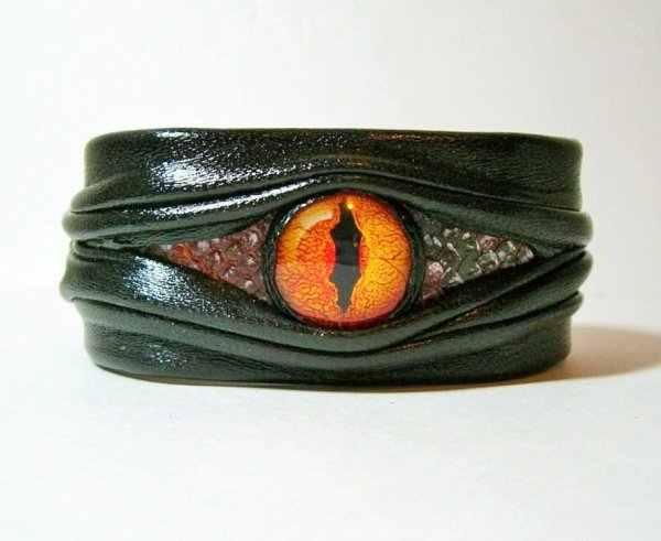 Leather Dragon Eye Bracelets