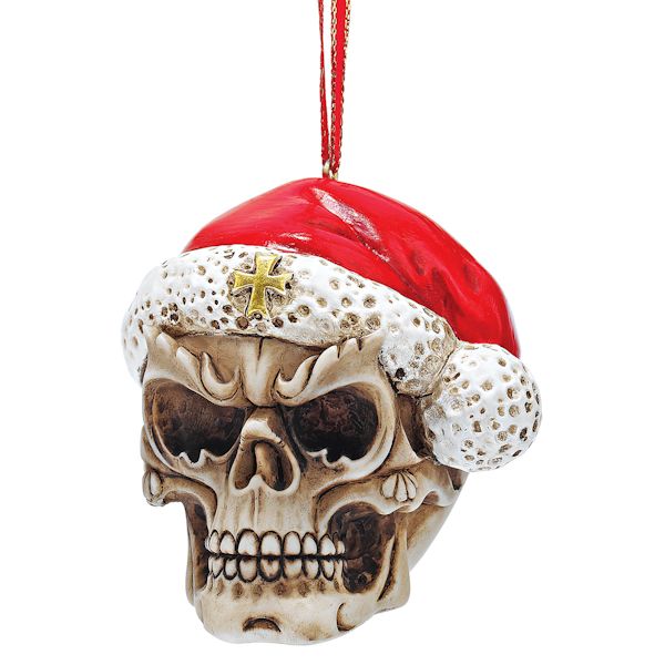 Skelly Claus Holiday Skeleton Ornament Set