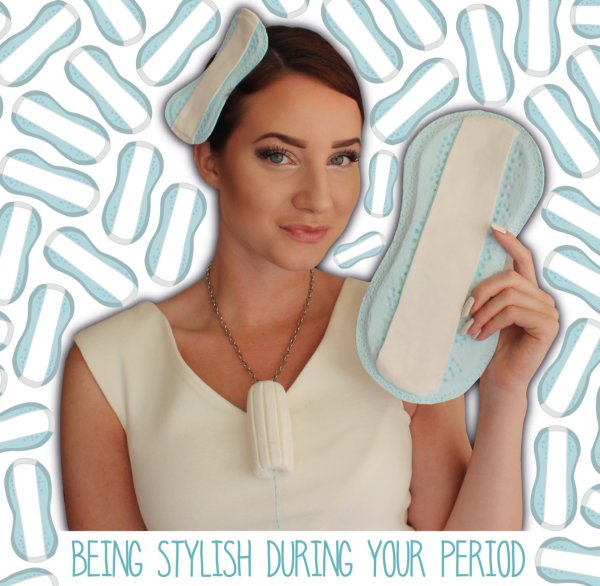 Being Stylish During Your Period Sanitary Pad Necklace, Purse And Hair Clip