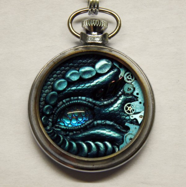 Cool Monster Eye Pocket Watch Case Pendants