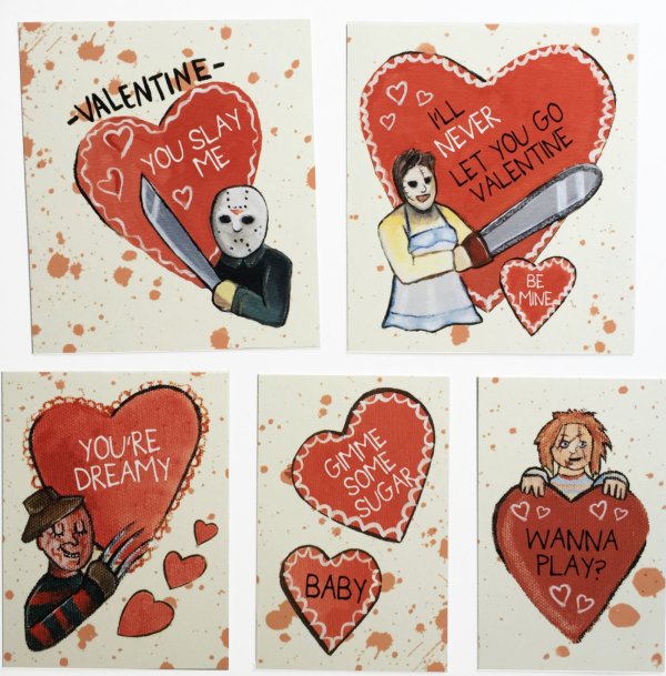 Creepy Valentines Day Cards