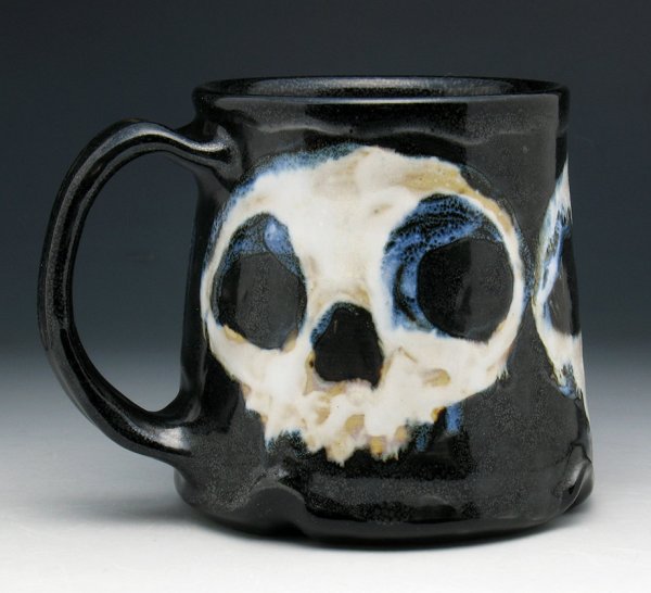 Meditating Skeletons And Skull Mugs