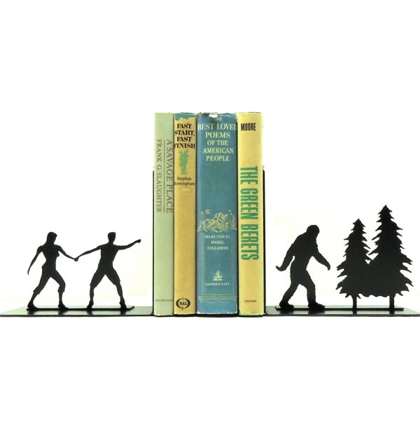 Bigfoot Sasquatch Metal Bookends