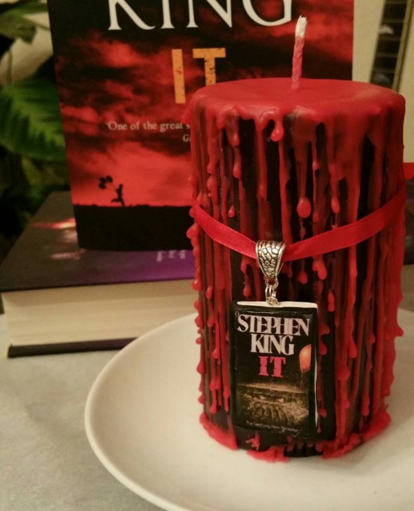 Horror Book Themed Candles