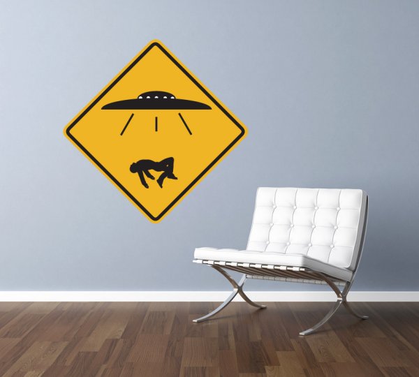UFO Alien Abduction Sign