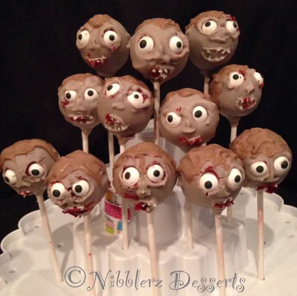 Zombie Cake Pops Disgustingly Delicious