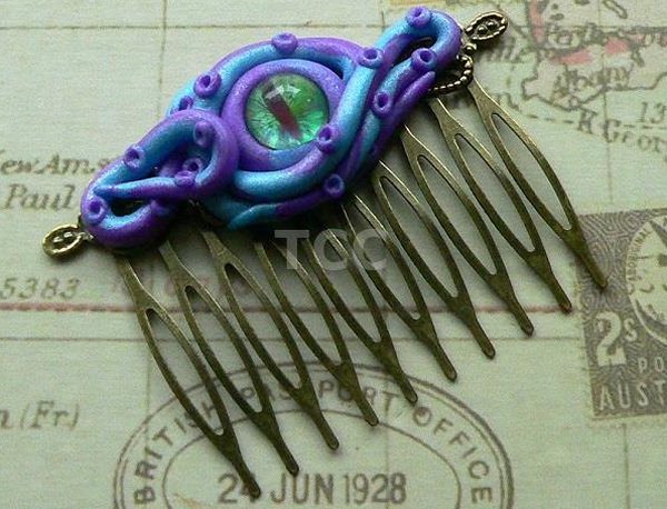 Awesome Cthulhu Themed Hair Clips