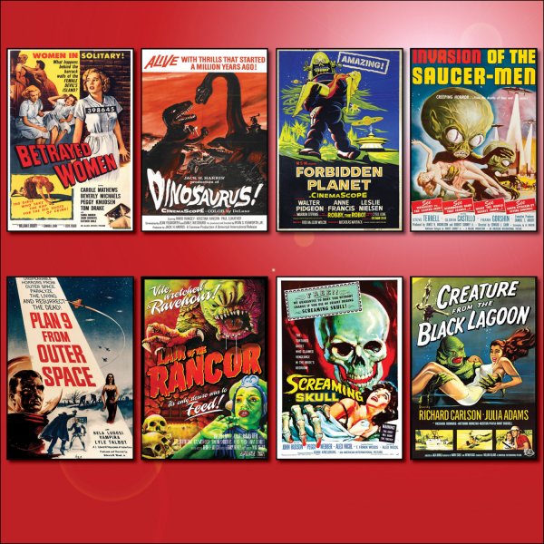 Classic B Movie Film Poster Fridge Magnets