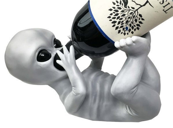 Extra Terrestrial Alien UFO Wine Bottle Holder
