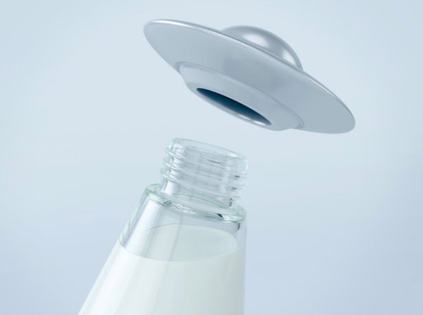 Milk Packaging Shows Cow Getting Abducted By UFO