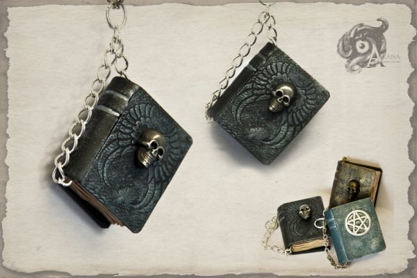 Miniature Necronomicon Book Pendant