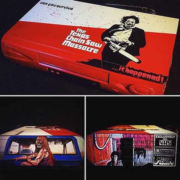 Custom Horror-Themed VCRs