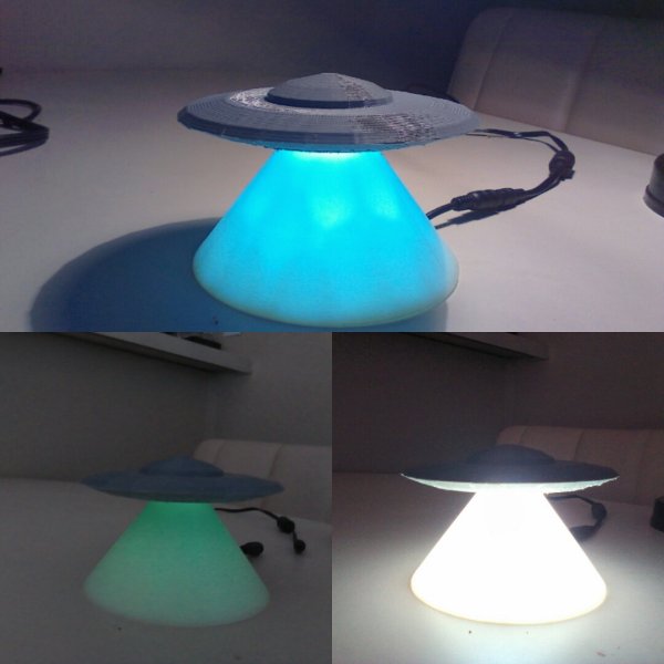 UFO Lamp Unidentified Flying Objet D'art