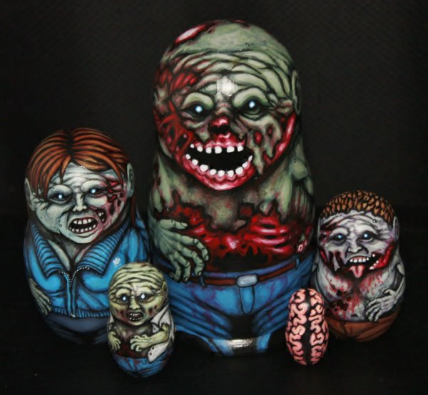 Zombie Matryoshka Dolls