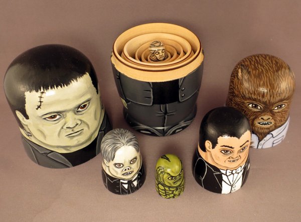 Classic Horror Monster Nesting Dolls