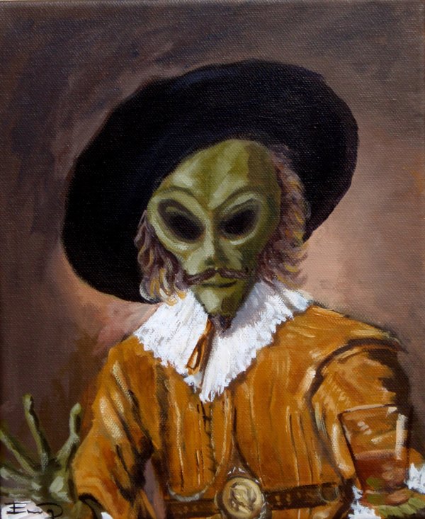 Freaky Renaissance Style Alien Art