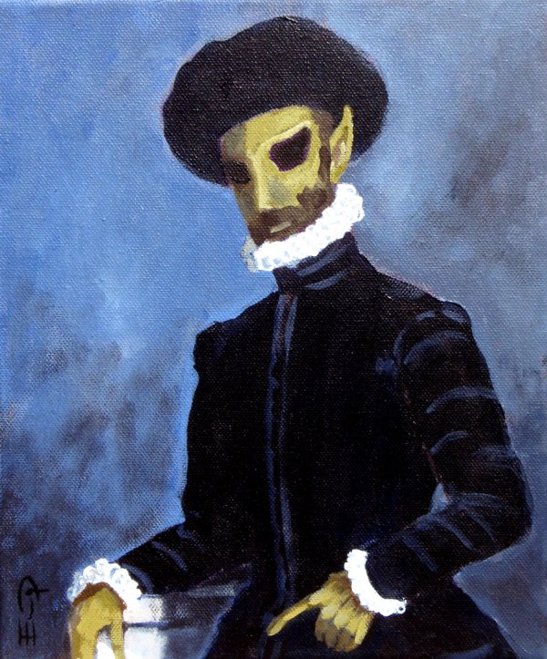 Freaky Renaissance Style Alien Art