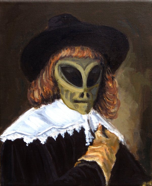 Freaky Renaissance Style Alien Art