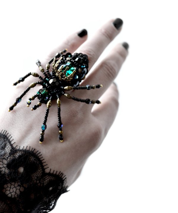 Giant Spider Statement Ring
