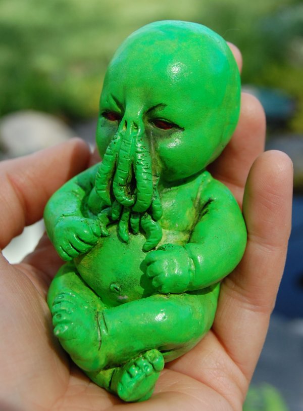 Glowing Baby Cthulhu Figure