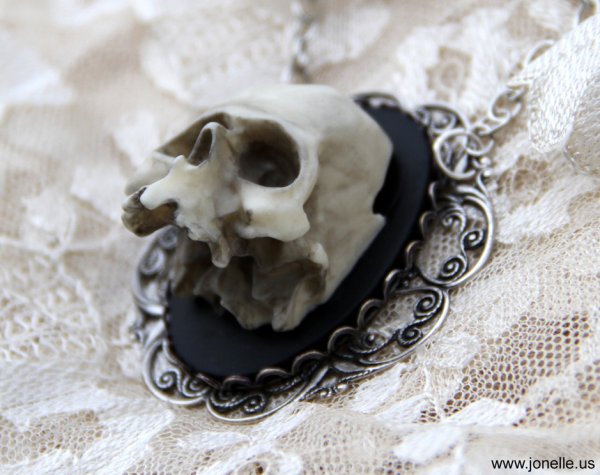Skull Cameo Necklace