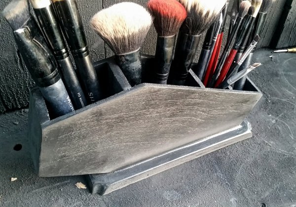 Coffin Makeup Brush Holder
