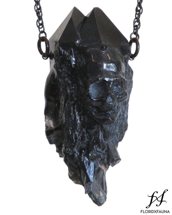 Weird and Wild Skull Crystal Pendants
