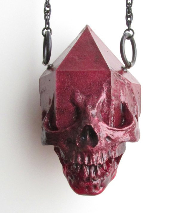 Weird and Wild Skull Crystal Pendants