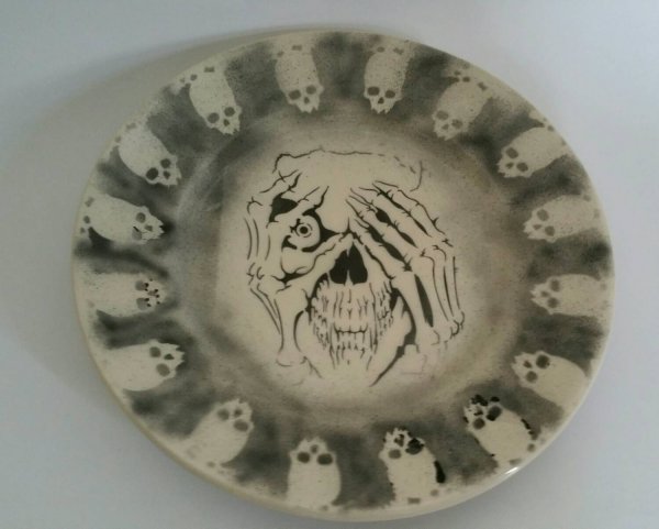 Ceramic Skull Plate