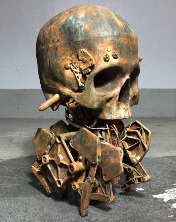 Kill It With Fire - Mechanical Walking Skull