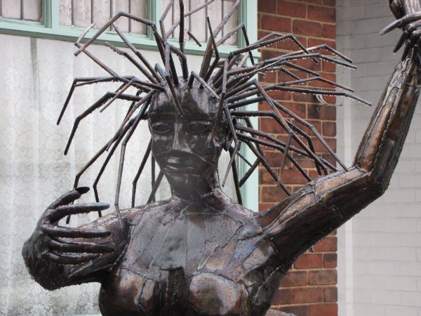 Alien Spider-Lady Sculpture