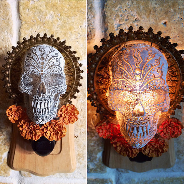 Day Of The Dead Skull Nightlight