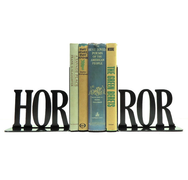 Horror Metal Art Bookends