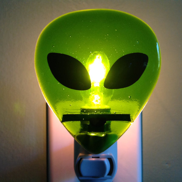 Alien Fused Glass Night Light