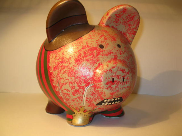 Freddy Krueger and Jason Voorhees Piggy Banks - This Little Piggy Went Kill, Kill, Kill